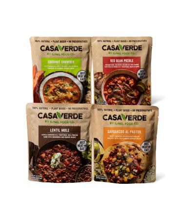 Casa Verde | Variety flavours 100% Natural food Pack of 4 Real taste | 100% vegan & Non-GMO Plant based No preservatives Variety Pack