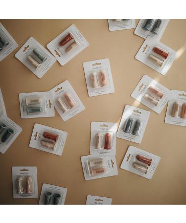 Mushie Baby Finger Toothbrushes - Set of 2 | Soft Silicone First Toothbrush for Babies | Soothes Irritated Gums | Food-Grade Material | Soft Lilac/Ivory - Buy Online on GoSupps.com