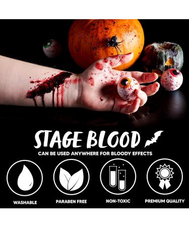 Spooktacular Creations Halloween Makeup Coagulated Blood 2.5 Oz - Realistic Fake Blood for SFX Wounds Cuts & Cosplay for Adults & Kids - Buy Online on GoSupps.com