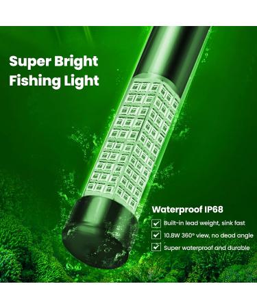 LED Night Fishing Light 12V 108 LEDs 10.8W - Green Submersible Finder Light for Underwater Fishing - 1080LM with 5M Power Cord - Buy Online on GoSupps.com