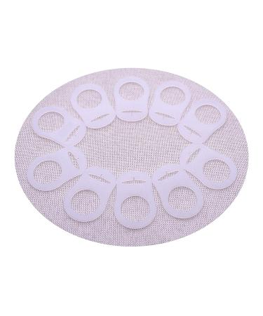 10pcs White Silicone Adapter Rings for Button Style Baby Pacifier Clips - Buy Online on GoSupps.com