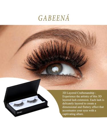 Shop Gabeena Self-Adhesive False Eyelashes Waterproof Reusable Wispy Lash Extensions for a Natural Look Flexible & Trimmable International Shipping Available - Buy Online on GoSupps.com