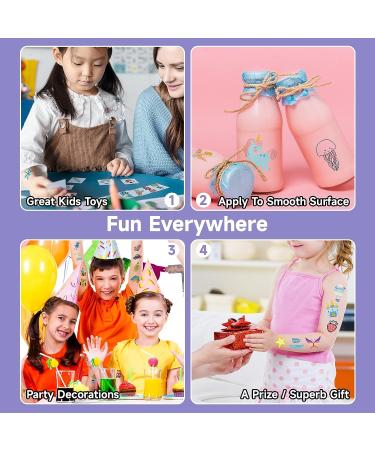 EMOME 204 Sheets Individually Wrapped Kids Temporary Tattoos - Birthday Party Favors & Goodie Bag Stuffers, Waterproof Fake Stickers - Buy Online on GoSupps.com