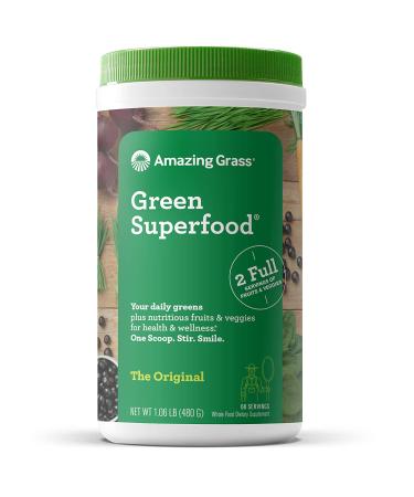 Amazing Grass Green Superfood Original 17 oz - Nutrient-Packed Organic Greens - Buy Online on GoSupps.com