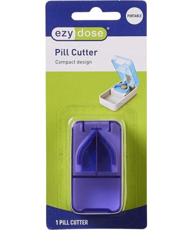 EZY DOSE Pill Cutter & Splitter - Safe Accurate Portable Vitamin & Tablet Cutter BPA Free Stainless Steel Blade - Buy Online on GoSupps.com