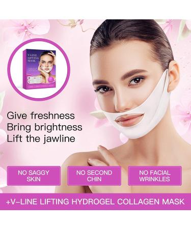 KOSTAK V Line Shaping Face Masks - Double Chin Reducer & Face Lift Tape - 7 Hydrogel Collagen Patches for Firming and Tightening Skin - Buy Online on GoSupps.com
