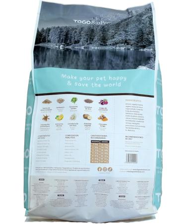 Hypoallergenic Food Togo 12 kg Grain-free food | Suitable for all breeds | Large and medium | Ideal for gastrointestinal renal and joint systems | Natural and Light - Buy Online on GoSupps.com