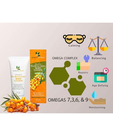 SeabuckWonders Organic Sea Buckthorn Body Lotion | Nourishing 6 FL OZ Moisturizer - Buy Online on GoSupps.com