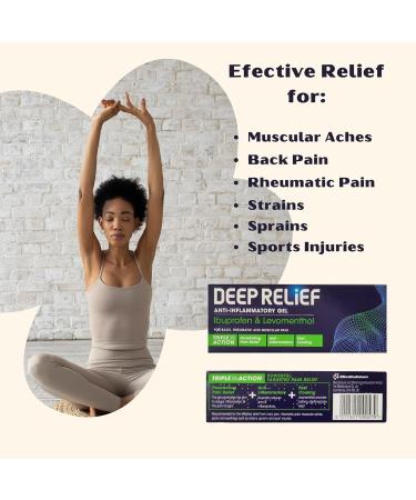 Deep Relief Gel Anti Inflammatory Gel Effective for Pain Relief Rheumatic Pain Back Pain Relief Muscle Pain Relief 30g (Pack of 2) - Buy Online on GoSupps.com