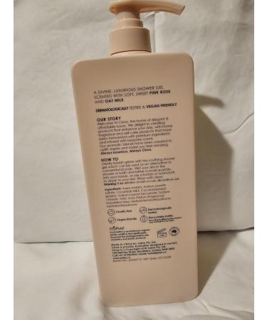 Goat's Milk & Collagen Shower Gel 33.8 oz - Ciroa Pink Rose & Oat Milk | Nourishing Body Cleanser for Soft Skin - Buy Online on GoSupps.com