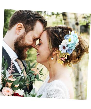 Bridal Comb Prom Headpiece Bridal Headpieces Bridal Hair Accessories Prom Hair Clips Gold Hair Clips Gold Hair Pin Headpiece for Wedding Tiara Decorate Fabric Flower Miss French - Buy Online on GoSupps.com