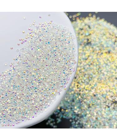 HINABTRU 10000 Pixie Nail Crystals Rhinestones - Iridescent Swarovski Shine Mini Crushed Rhinestones for Nails - Buy Online on GoSupps.com
