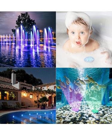 Moxled Underwater Lights - 13 LED RGB Pool Lights with Remote Control | Waterproof Magnetic Decor for Pool Fountain Pond Aquarium & Parties - 4 Pack - Buy Online on GoSupps.com