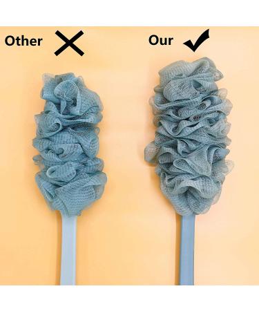 Prozklves Back Scrubber - Long Handle Exfoliating Shower Brush for Men & Women | Soft Nylon Mesh Back Cleaner (Green) - Buy Online on GoSupps.com