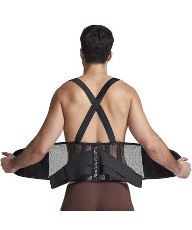 NEOtech Care Back Support with Straps - Lightweight Breathable Black L | International Shipping Available - Buy Online on GoSupps.com