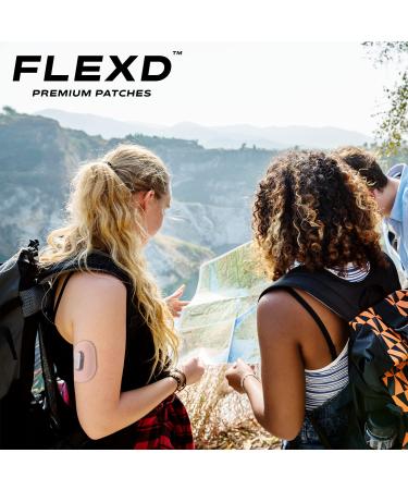 Flexd G6 Adhesive Patches Waterproof - Durable Tan CGM Overpatch (30Pcs) - Buy Online on GoSupps.com