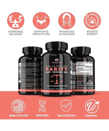 DIM Supplement 350mg for Hormonal Balance in Women & Men - Hormone Support for Acne, Menopause & PCOS - Metabolism Boost - Diindolylmethane Capsules with Broccoli - Vegan - 60 ct - Buy Online on GoSupps.com