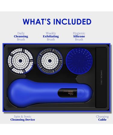 N graCoola 3.0 Facial Cleansing Brush - Waterproof & Rechargeable Face Scrubber for Men & Women | Electric Exfoliator with 3 Brushes 3 Intensities 2 Modes & Eye Roller - Shop Now - Buy Online on GoSupps.com