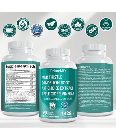 32-in-1 Liver Support with Milk Thistle Supplement Liver Detox with Silymarin, Artichoke Extract & Beetroot Powder Comprehensive Wellness Formula for Liver Cleanse 1426mg (90 count) (Pack of 1) Original Formula 90 Cou  - Buy Online on GoSupps.com