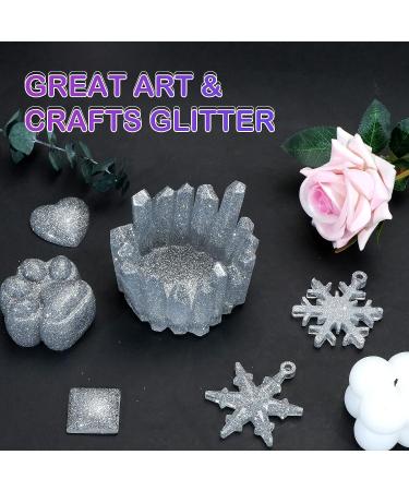 HTVRONT Silver Fine Glitter - 50g/1.76oz Extra Fine Glitter for Crafts, Resin, Nails, Tumblers, Ornaments & More - Portable Shaker Jar - Buy Online on GoSupps.com