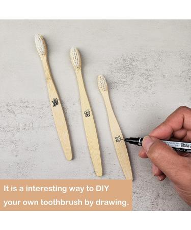 SEVENHEAD 2 Pack Bamboo Toothbrushes with Soft Bristles | Natural, Biodegradable, Eco-Friendly | BPA Free | White - Buy Online on GoSupps.com