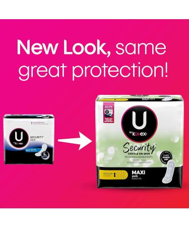 Kotex Regular Maxi Pads 24 ct - Absorbent Feminine Hygiene Protection - Buy Online on GoSupps.com