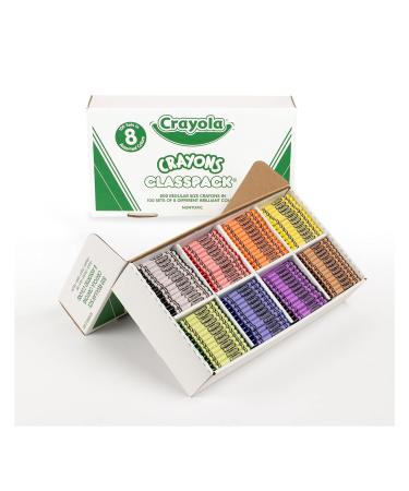 Crayola Crayon Classpack 800 Count - Bulk School Supplies for Teachers - 8 Colors - Buy Online on GoSupps.com