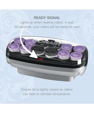 Conair Jumbo & Super Jumbo Ceramic Hot Rollers Set with Bonus Super Clips - 1.5 and 1.75 Rollers - Amazon Exclusive - Buy Online on GoSupps.com