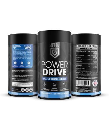 Power Drive Testosterone Booster Supplements for Men: Shilajit Korean Ginseng Maca Tribulus Zinc. Muscle Gain Testosteron Supplements - Boost Stamina Male Performance Endurance & Recovery  - Buy Online on GoSupps.com