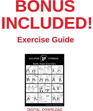 Battle Rope Anchor Strap Kit - Heavy Duty Reinforced Nylon | Easy Setup, Stops Damage | Stainless Steel Carabiner | Exercise Guide - Black/White - Buy Online on GoSupps.com