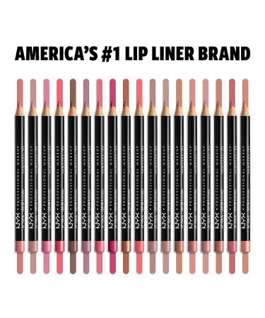 NYX Slim Lip Pencil - Edge Pink | Long-Lasting Creamy Lip Liner - Buy Online on GoSupps.com