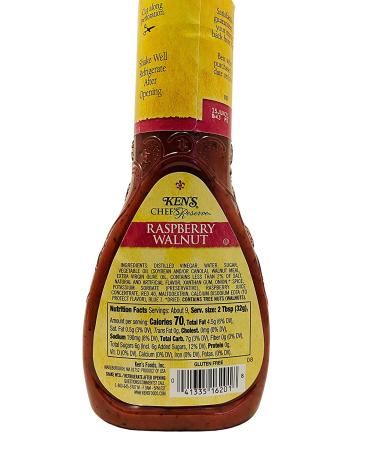 Ken's Light Raspberry Walnut Dressing 9 oz Bottles - Pack of 3 | Delicious Salad Dressing - Buy Online on GoSupps.com