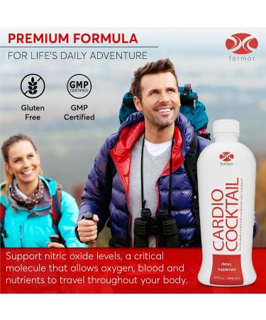 Cardio Cocktail Liquid Nitric Oxide 32 fl oz - L-Arginine B-Vitamins & Vitamin D for Optimal Cardiovascular Health | International Shipping Available - Buy Online on GoSupps.com