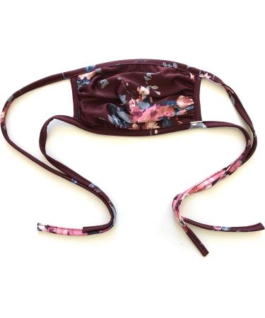 Buy Star Vixen Washable Fashion Face Mask - One Size Burgundy/Floral | International Shipping Available - Buy Online on GoSupps.com