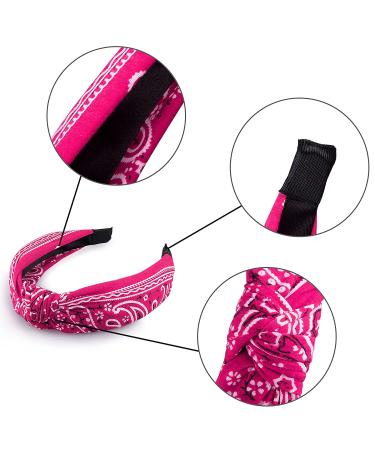 Duufin Boho Headbands - 6 Vintage Paisley & Floral Knot Headbands for Women & Girls - Buy Online on GoSupps.com
