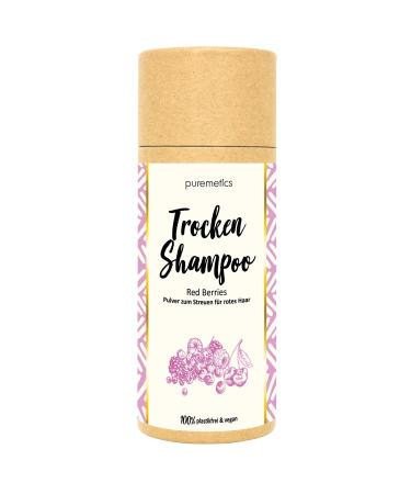 puremetics Zero Waste Dry Shampoo "Red Berries" (100g) | for red hair | 100% vegan & plastic-free