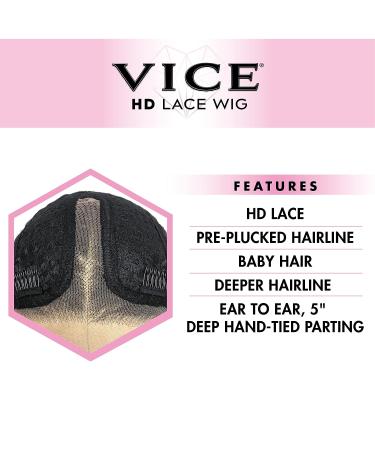 Sensationnel Vice Lace Front Wig - HD Transparent Lace - Pre-Plucked Hairline - Vice Unit 12 - HBRED/1 - Buy Online on GoSupps.com