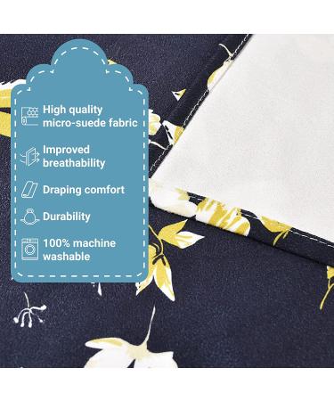 Celley 3 Pack Adult Bib Dining Scarf for Women - Washable Microsuede Food Clothing Protectors - Buy Online on GoSupps.com