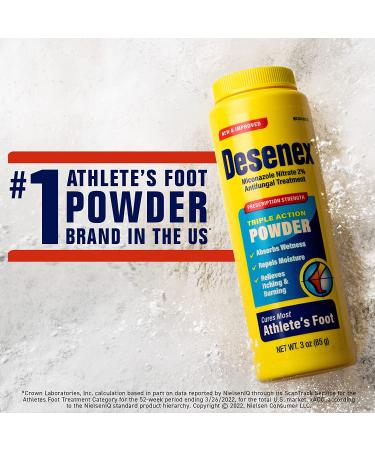 Desenex Athlete's Foot Shake Powder 3 Ounce - Fast Relief for Itchy Feet - Buy Online on GoSupps.com