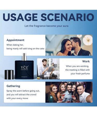 Ycz Charm Unfolds Marine Perfume for Men 1.7 oz. Long Lasting Eau De Parfum Cologne For Men Oriental Woody Fragrance - Ideal Special Occasions Making it the Ideal gentlemen s Gift Ycz Midnight Marine - Buy Online on GoSupps.com