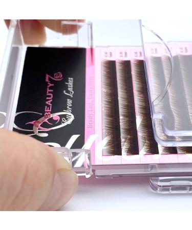 Buy Beauty7 Brown Eyebrow Extensions - Matte Individual False Lash Extensions Tray | Synthetic Mink 0.1mm Thickness Mixed Lengths Professional Tech - Buy Online on GoSupps.com