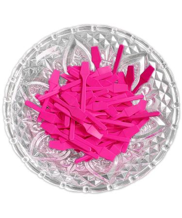AMT 110 PCS Pink Cosmetic Spatula Set for Skin Care - Disposable Makeup Stirring and Sampling Spoons in Jar - Buy Online on GoSupps.com