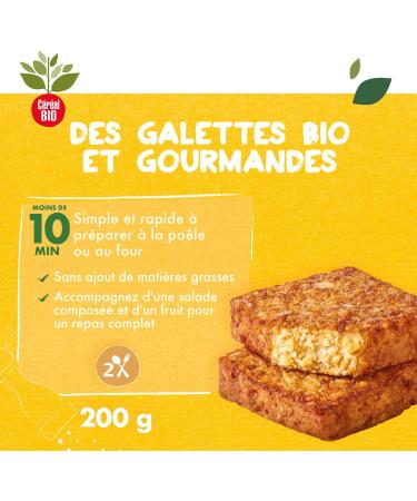 Organic Cereal Tender Squares Of Wheat Onions Potato Emmental - Vegetarian And Organic - Quick And Easy To Warm Up - 200g (2 - Buy Online on GoSupps.com