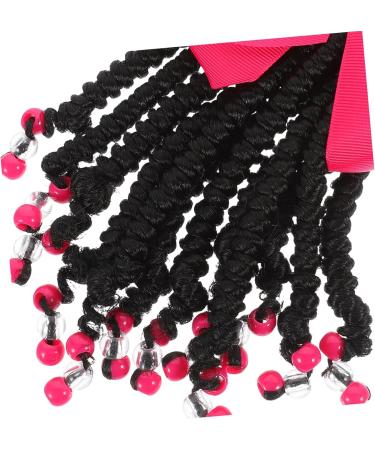 ibasenice Ponytail Beads and Dreadlocks Wig Hair Ribbons Decor Ponytail Hair Extension Ponytail Hair Accessories Ponytail Hairpiece Band Womens Braid Extensions Lengthen 21.00X14.00X2.00CM Rosy - Buy Online on GoSupps.com
