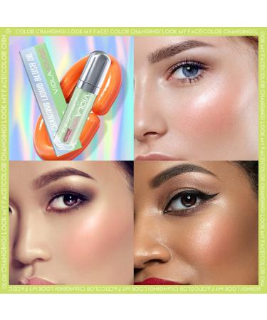 VIOLA HOUSE Liquid Color Changing Cheek Rouge Blush - Glossy Shiny Finish | Water-Based Pigments - Buy Online on GoSupps.com