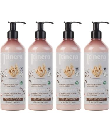  sarcia.eu ITINERA Cream Body Lotion for Normal and Sensitive Skin with Veneto Oats 97% Natural Ingredients 370 ml - Pack of 5 - Buy Online on GoSupps.com