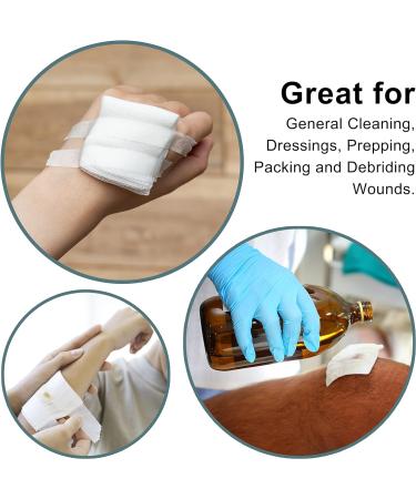 Sterile Gauze Pads 4x4 - Individually Wrapped Medical Gauze for Wound Care (50 Packs, 100 Pieces) - 10x10 cm Cleaning & Cushioning Minor Wounds, Cuts, Burns - Buy Online on GoSupps.com