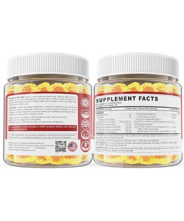 Red Yeast Rice Gummies 2400MG with CoQ10, Suagr Free Balanced Ch lester l Supplements Plus Citrus Bergamot, Plant Sterols & Stanols Supports V scul r Health, Energy, Immunity for Age 50+,Vegan,60 Cts 60 Count (Pack of 1) - Buy Online on GoSupps.com