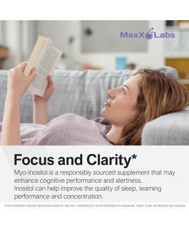 MaxX Labs Inositol Calming Mood Support - 30 Servings (12g) for Focus and Energy - Buy Online on GoSupps.com