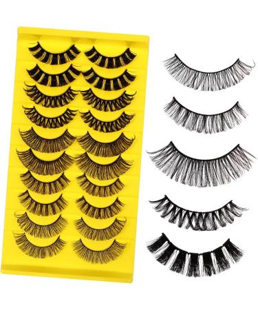 LALAFINA 10 Pairs Eyelashes Natural False Lashes Dramatic Lash Fake Lashes Strip Lashes Cosplay Eyelash Fluffy Spiky Lashes Extension Eyelash Fiber Daqu Pointy Vacation - Buy Online on GoSupps.com